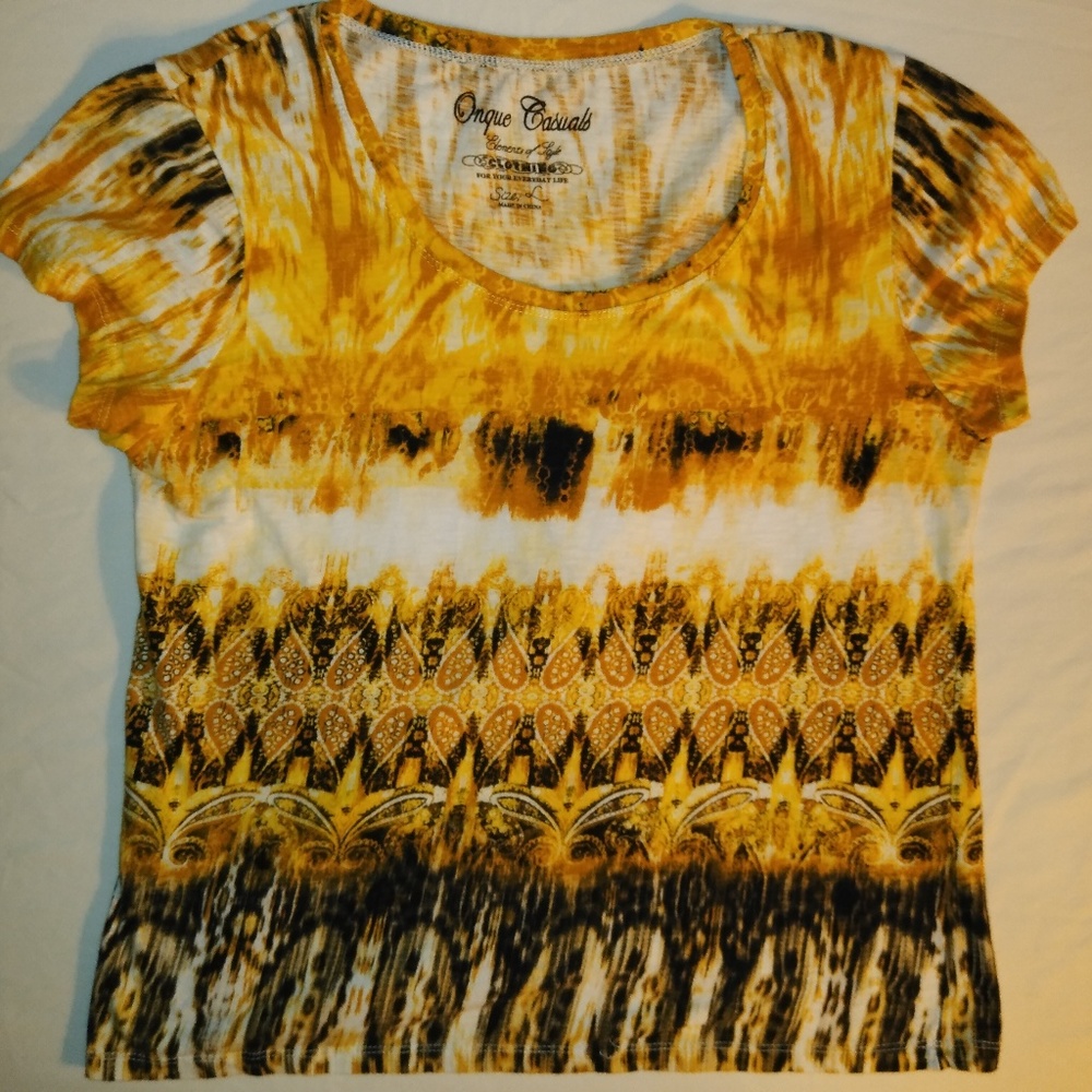 Onque Casuals Tie-Dye Lightweight Summer Top